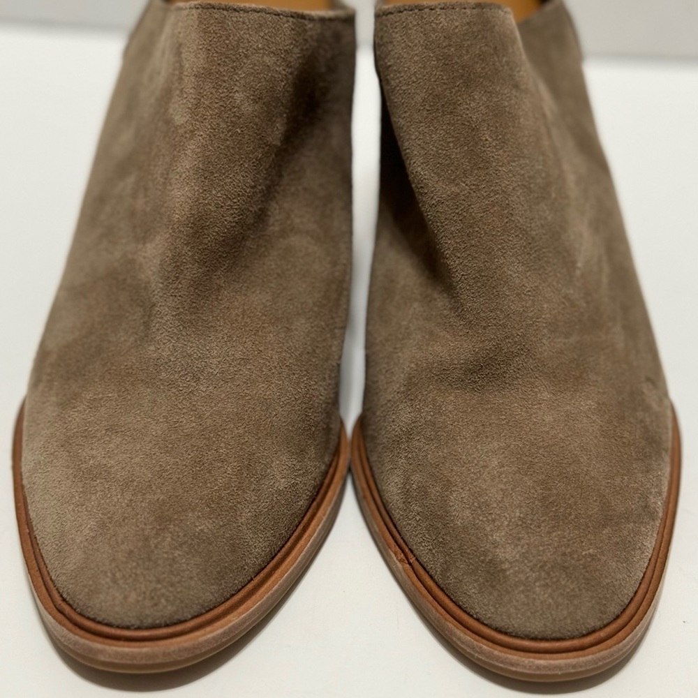 Steve Madden “MIILO” Taupe Suede Leather Mules NWOT/NWOB - Picture 4 of 9